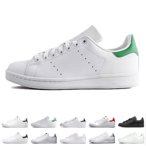 

2019 women men new stan shoes fashion smith sneakers casual shoes black white green leather sport classic flats 36-44
