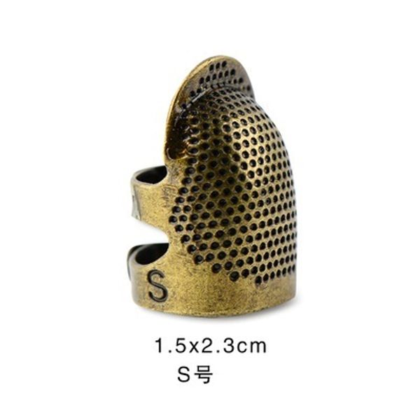 

10шт шитье наперсток finger protector классическая pattern hard metal наперстка швейные инструменты иглы партнер costura