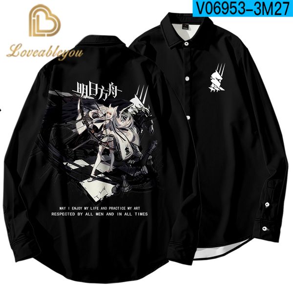 

2020 spring summer gamingcosplay men women long-sleeve shirt fashions shirts male hip hop women shirts, White;black