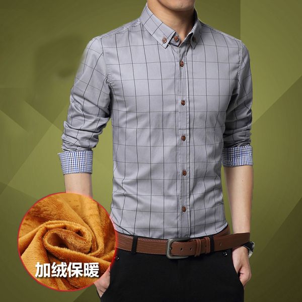 

white men's shirt slimming business professional is loading korean plate long-sleeved shirt male work man big code spring, White;black