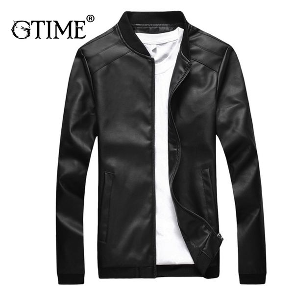 

dropshipping size 5xl men's leather jacket pu imitation thin jacket riding punk motorcycle men's coat stand collar zipper 771, Black