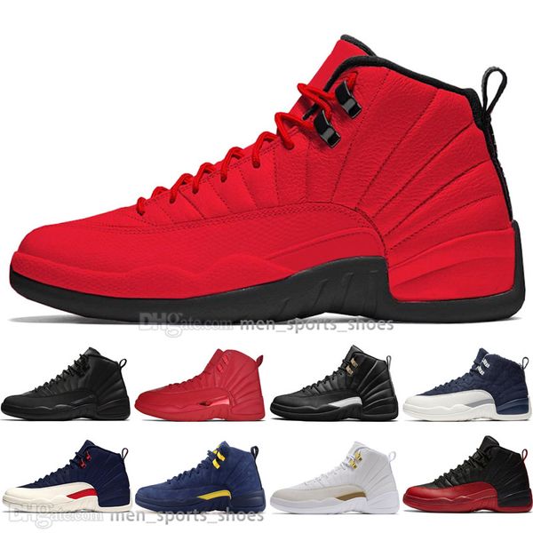 

12s winterized wntr gym red michigan mens basketball shoes the master flu game taxi unc wolf grey 12 men sports sneakers designer trainers
