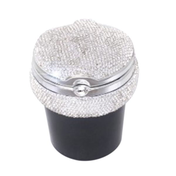 

new car ashtray creative car studded ashtray with led lamp diamond