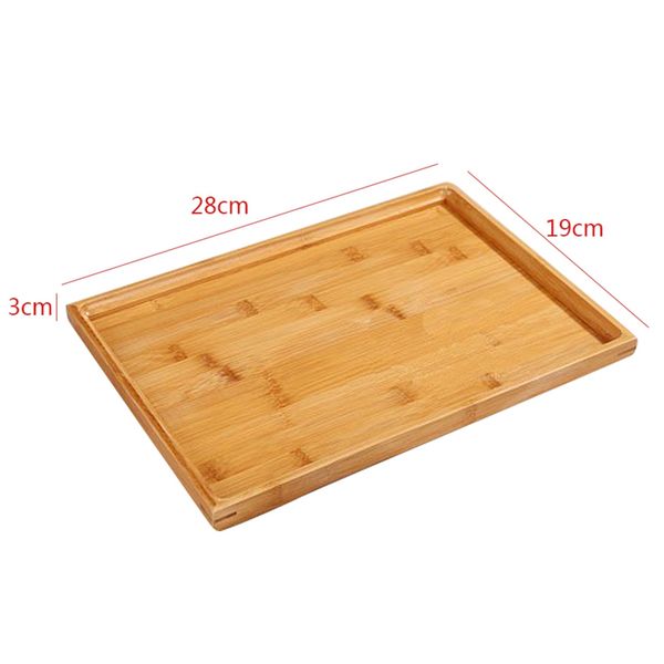 

wooden serving tray kung fu tea cutlery trays storage pallet fruit plate decoration 6 sizes japanese food bamboo rectangular