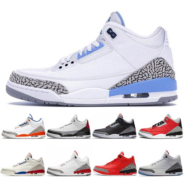 

воздух иордания ретро 3 tinker мужская баскетбольная обувь og jth черный цемент огненно-красный настоящий синий город полета вольф серый спо