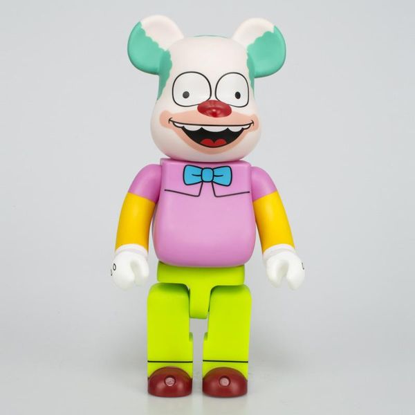 

28cm 0.7kg bearbrick evade glue the simpsons bear figures toy for collectors be@rbrick art work model decorations kids gif