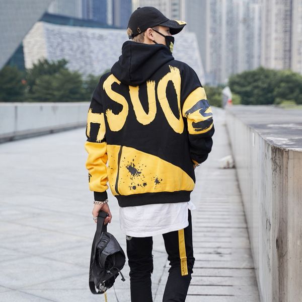 

hip hop hoodie sweatshirts men women 2018 harajuk hooded pullover mens fashion streetwear hoodies, Black