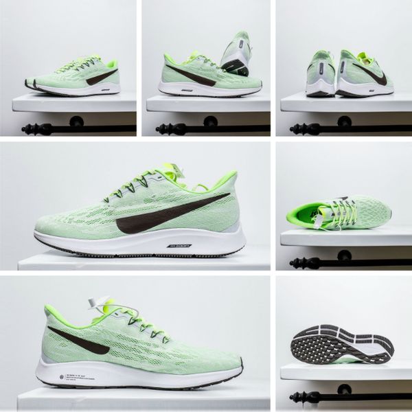 

zoom pegasus 36 shield olive green oreo turbo running shoes outdoor marathon sports sneakers for 36s trainers men women eur36-45, Black