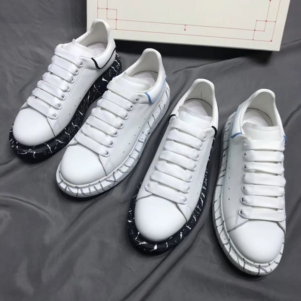 

3m new nude pink uk mens designer shoes 2019 fashion genuine leather designer women shoes party platform casual sneakers 35-40, Black