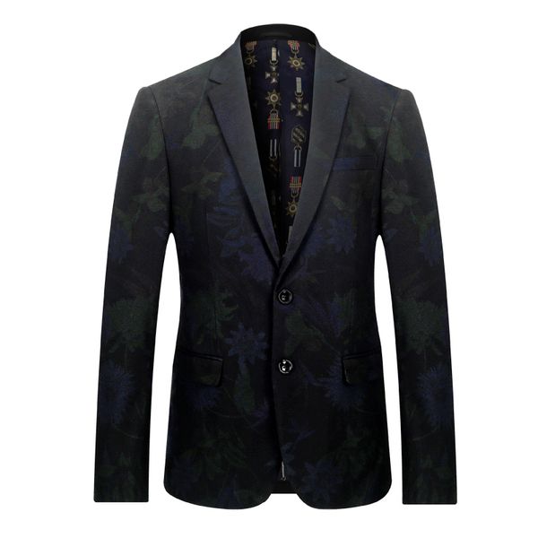 

men's suit jacket wedding blazer linen print flower seper large extra big person plus size m -4xl 5xl 6xl 7xl 8xl, White;black