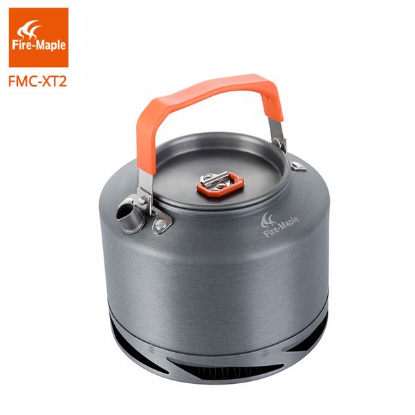 

fire maple hiking kettle outdoor camping cookware heat exchange pinic kettle coffee pot 1.5l with filter fmc-xt2