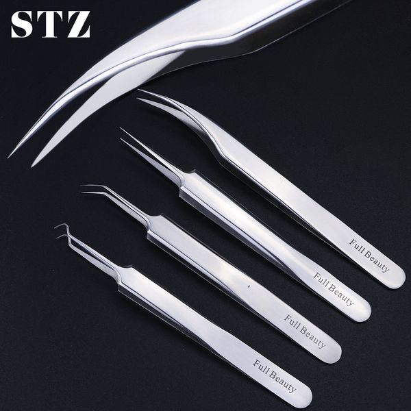 

stz 1pcs professional blackhead tweezers eyelash extension clip charms ladies makeup tools nail art decorations picker fbnc01-04