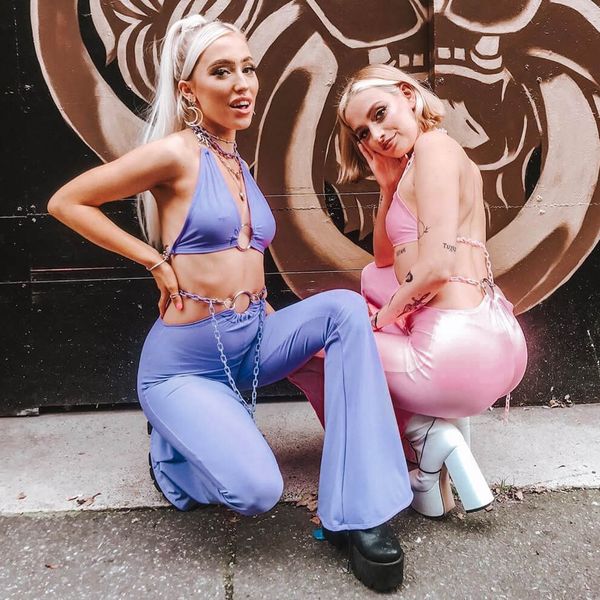 

ins european and american-style foreign trade set womens set neck chain spring-summer-ins foreign trade explosion models mens -a generat, White