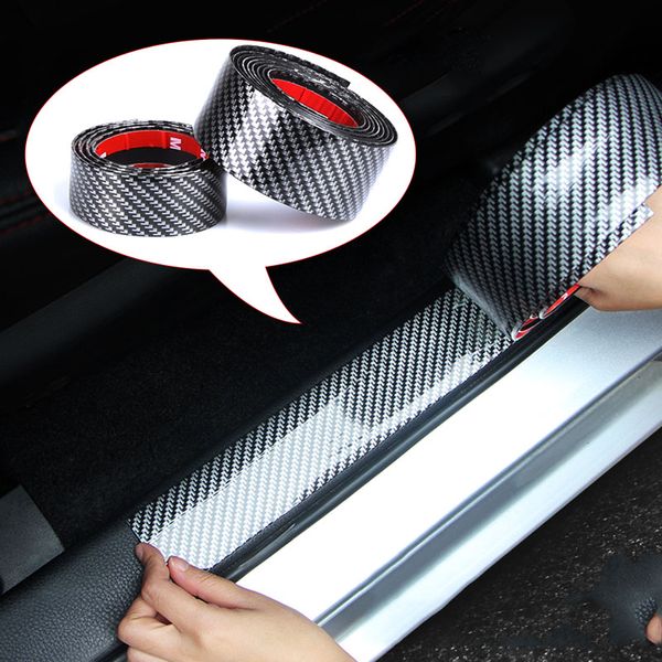 5D Carbon Faser Gummi Styling Auto Aufkleber Tür Sill Schutz Waren Für KIA Toyota BMW Audi Mazda Ford Hyundai JEEP auto Aufkleber