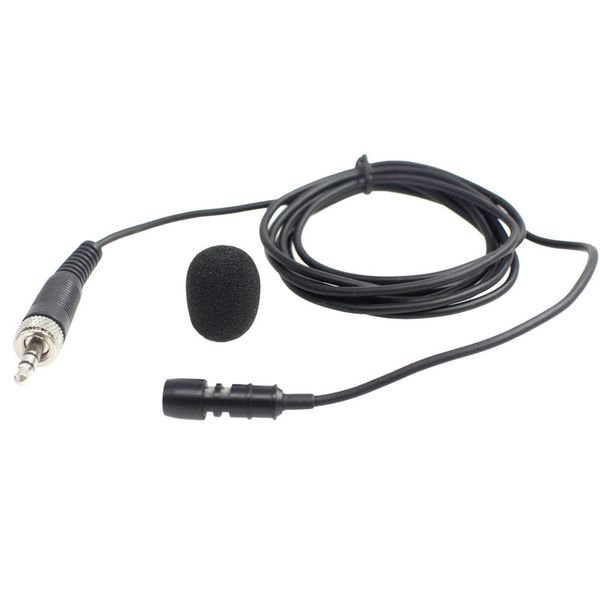 Professional Lavalier Lapel Stereo Cardioid Condenser Microphone for Sennheiser Wireless BodyPack Transmitter 3.5 mm Lockable