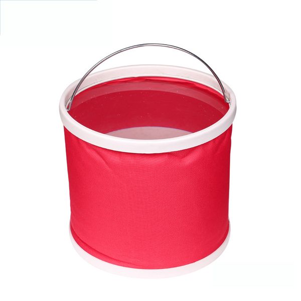 

11l portable bucket collapsible multifunctional folding outdoor bucket basin camping hiking travelling fishing washing
