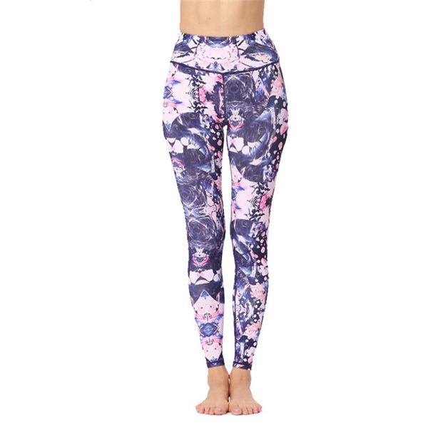 

womens dance yoga pants street fashion workout leggings digital print sports casual trousers elastic waist ankle length pants fitness tights, White;red