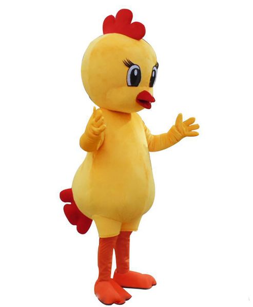 Costume da mascotte Little Chick caldo di fabbrica 2018 Carino vestito da festa in maschera per il giorno di Pasqua Vestito da carnevale di Halloween