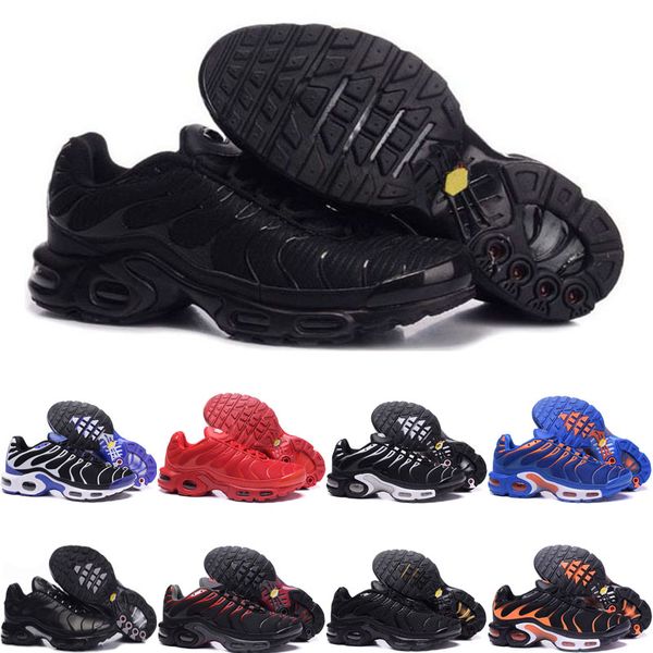 

nike air max tn shoes классические тройные черные мужчины плюс кроссовки модные мужские женщины все красно-синие ленты кроссовки дышащая сет