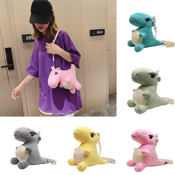 

women's shoulder bag small dinosaur diagonal crossbody bags for women fashion cute small animal messenger bag for girl #5$