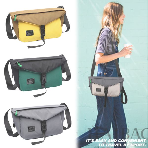 

cai color messenger fashion bag woman men baguette waistbag shoulder crossbody bags waterproof handbag patchwork