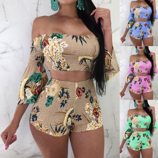 

female flower printed yoga set running sport set women jogging suits fitness clothing women 2 piece workout sets#0515, White;red