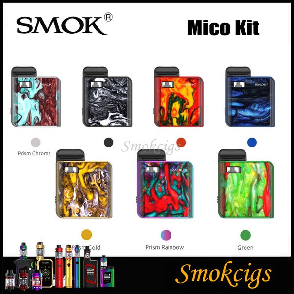 

SMOK MICO Kit 700mAh литиевая батарея с 1,7 мл Емкость одной Pod с 0.8ohm Mesh Coil и один стручок with1.0ohm Обычная катушка для MTL Vaping