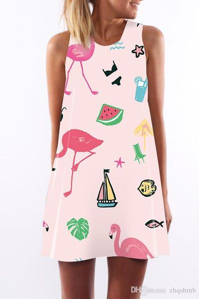 

women dress summer crew neck summer sling sleeveless hip wrap elegant lady various prints digital print skirt casual pencil dresses s-xl, Black;gray