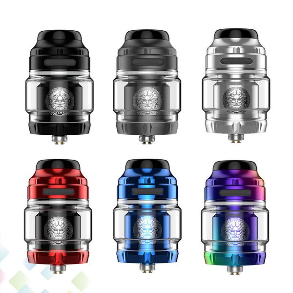 

Original Geekvape Zeus X RTA Atomizer 6 colors Top Airflow 4.5ml Capacity 810 Drip Tip Fit 510 Mods E Cigarette DHL Free