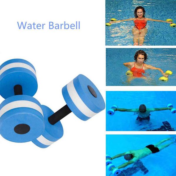 

1pc water aerobics dumbbell weights swimming exercise eva dumbbell medium aquatic barbell fitness training pool accessories