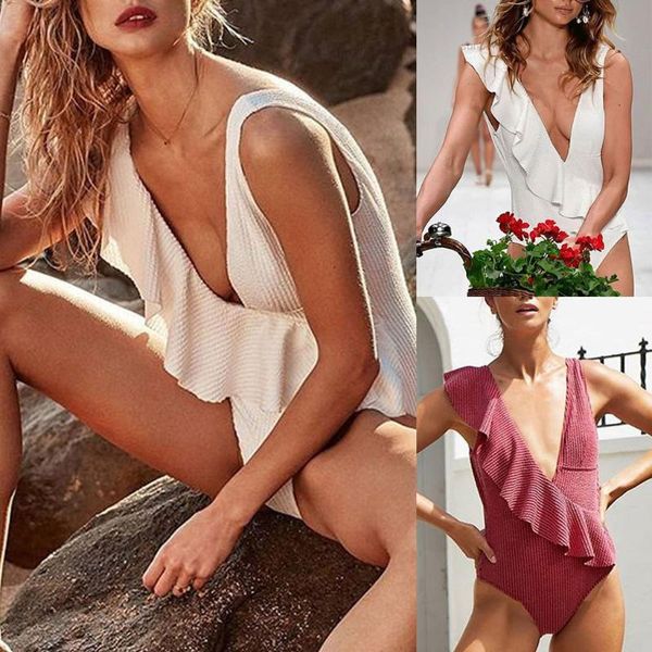 

женщины купальники пляжная одежда сексуальное бикини push up one piece бикини купальник купальный костюм рябить купальник 2019 trajes de ban, White;black