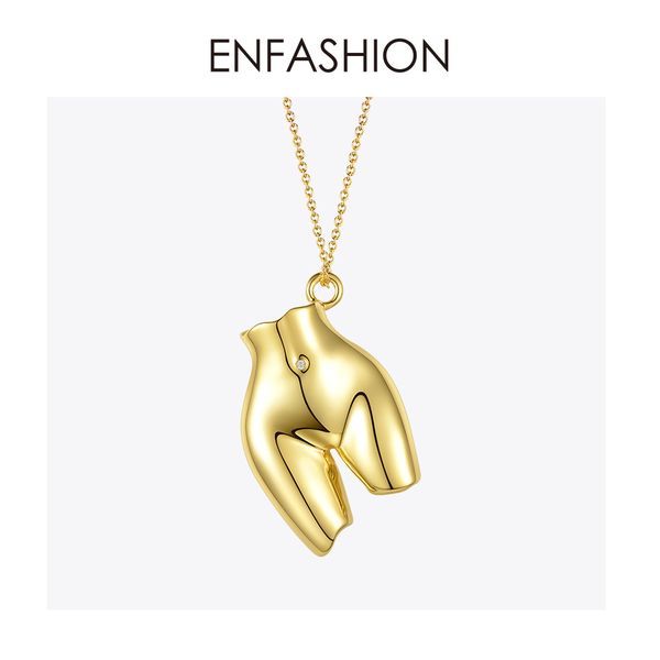 

enfashion punk body part 3d thigh choker necklace women gold color buttock special hip hop femme jewelry gifts collares p193024, Silver