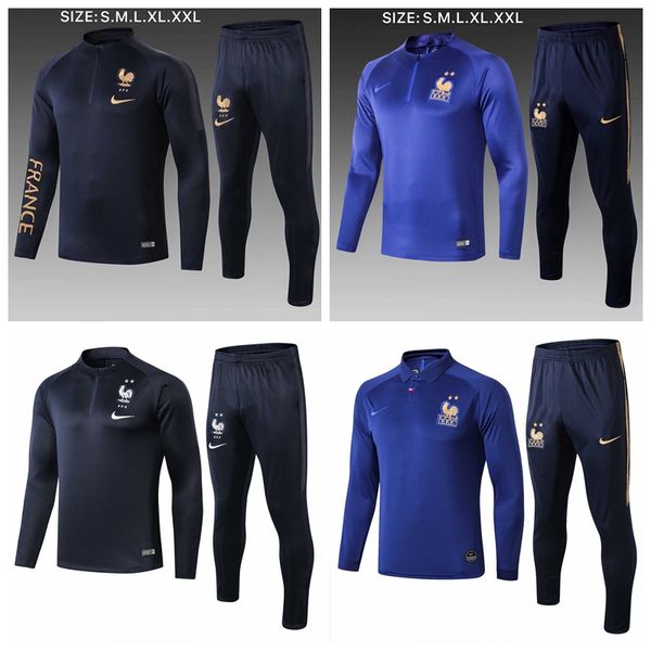 

2 tar maillot de foot urvetement football jogging chandal equipe de france long leeve occer track uit training track uit 561231