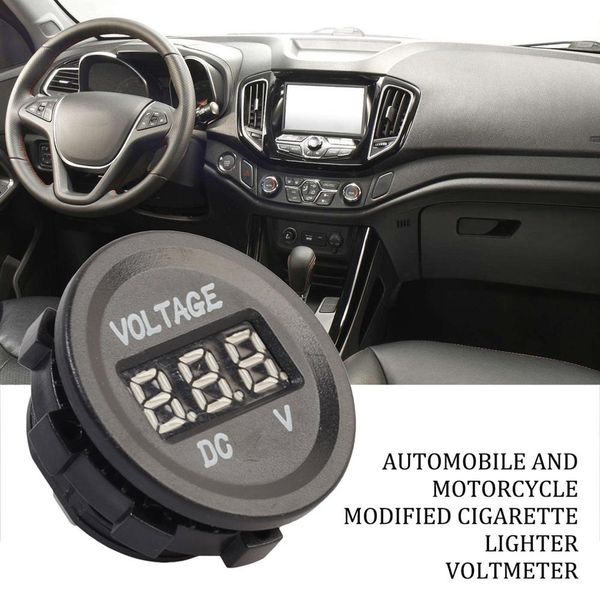 

car and motorcycle modified cigarette lighter voltmeter digital display table motorcycle voltmeter car