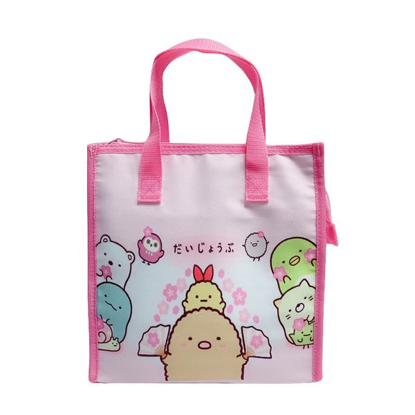 

thermal portable lunch bag insulated cooler bag lunch carry tote storage case box 2020 new sumikko gurashi handbags totes pack, Blue;pink