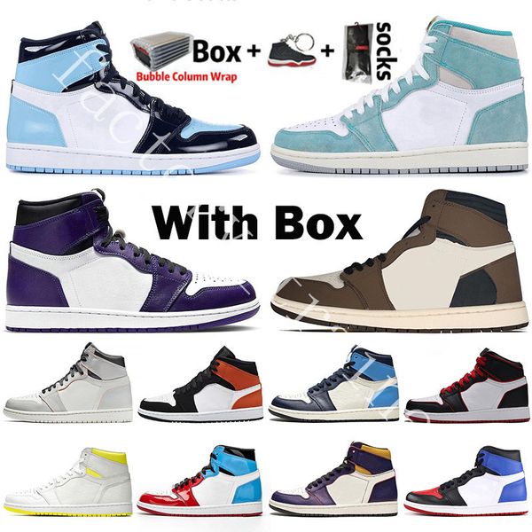 

with box 2020 mens basketball shoes 1s obsidian unc fearless phantom turbo green 1 backboard gym red sport sneaker trainer size 36-47