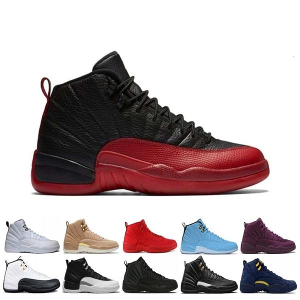 

2019 12 12s men basketball shoes sneakers black white playoff the master gym red gamma blue 12s mens sports shoes 7-13