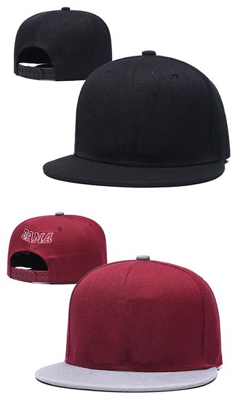 

2019 alabama team snapback cap college sports adjustable hat, Black;white