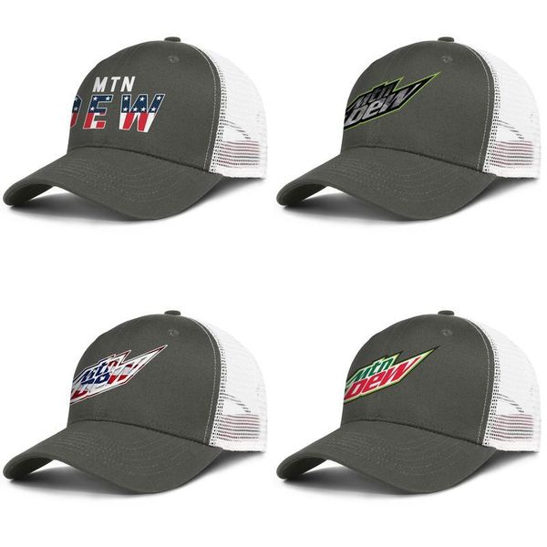 

mountain mtn dew logo mens and womens adjustable trucker meshcap golf vintage team unique baseballhats mtn mountain dew america flag, Blue;gray
