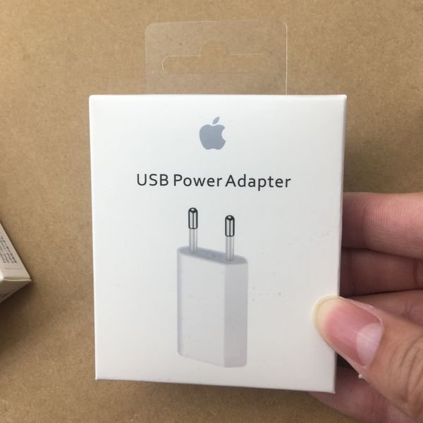 

100pc original oem quality 5w 5v 1a eu plug u b ac power adapter charger wall adapter a1400 for iphone 5 6 7 8 x xr x charger