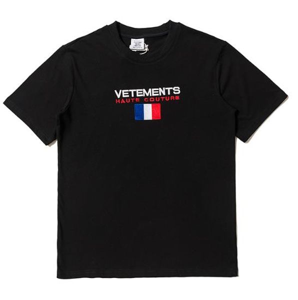 

vetements t shirt новый бренд моды роскошный дизайнер мужские футболки новая мода vetements футболка vm хлопок мужчины женщины tee хип-хоп л, White;black