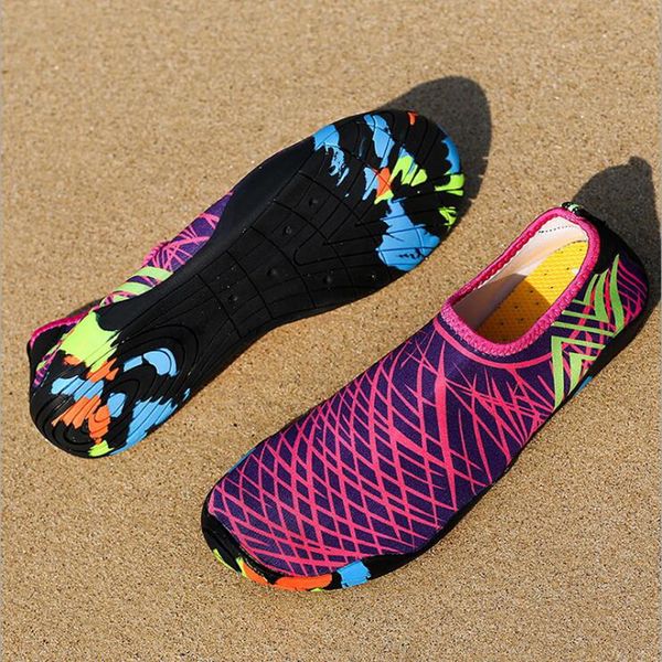 

lightweight aqua shoes men women slip-on sneakers quick dry swimming footwear outdoor breathable upstream beach shoes equipment