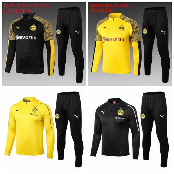 

19/20 new borussia dortmund soccer training suit reus pulisic m.gotze maillot de foot survetement football tracksuit a321, Gray;blue
