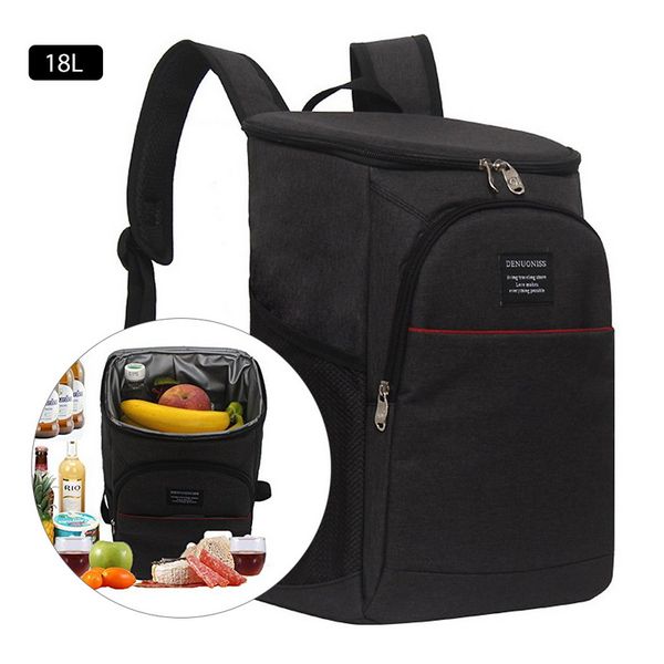 

18l big picnic backpack insulated cooling backpacs basket waterproof outdoor cooler insulated box travel camping picnic bag