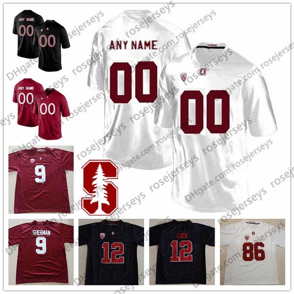 

stanford cardinal #4 michael wilson 22 cameron scarlett 21 trevor speights 19 elijah higgins 72 walker little 5 connor wedington jersey 4xl, Black