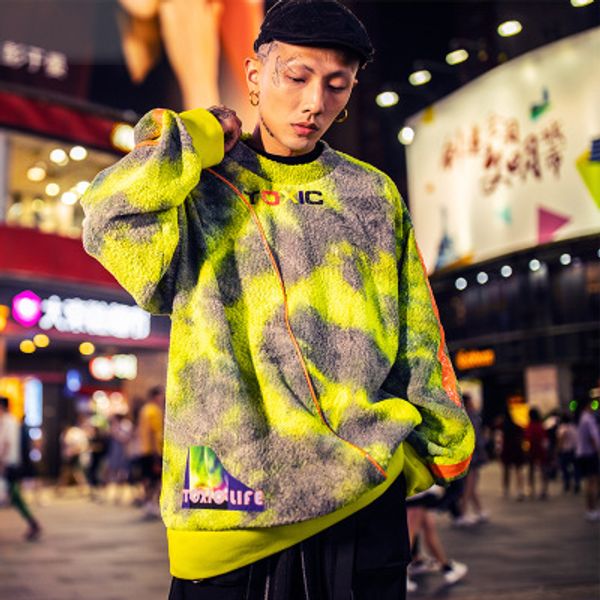 

fashion mens hip hop hoodies 2020 new arrival men printed loose hoodie streetwear sweatshirts mens clothing, Black