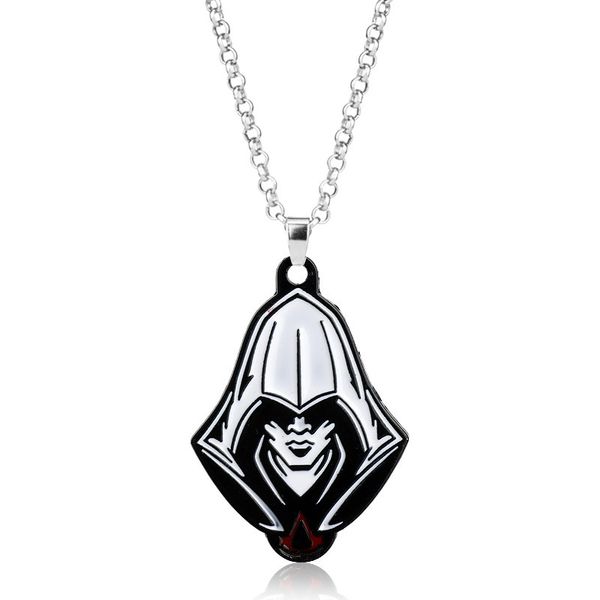 

assassins creed titanium alloy pendant necklace unity stainless steel pendant necklace for men women, Silver