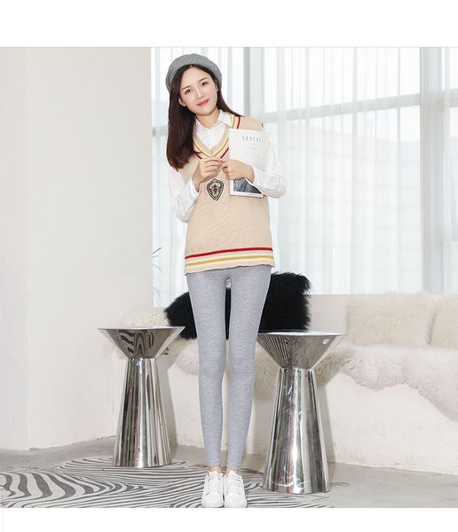 

new arrival leggings women casual solid color keep warm skinny tights pencil pants yewa's store 2019 autumn, Black
