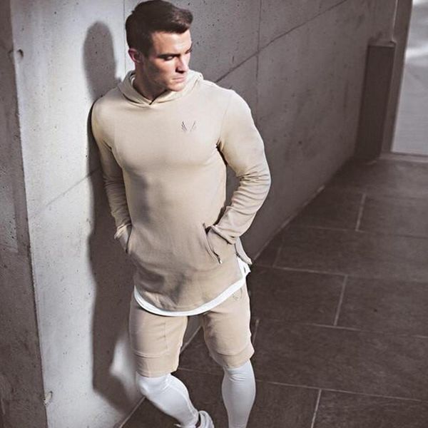 

spring new mens camouflage polyester leisure pullover fitness bodybuilding jacket sweatshirts sportswear clothing male fashion harajuku s-xl, Black