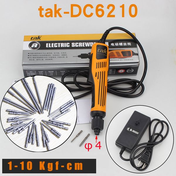

dc6210 dirll электрическая отвертка ручной инструмент крутящий 0-10kgs сверхмощный 110v-220v электрическая дрель + 36pcs набор битов для отв